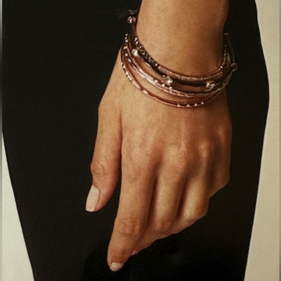 Stella & Dot Tribute Silver and Rose Gold Bracelet - Picture 4 of 4